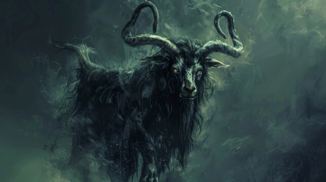 Formidable Bathomet goat demon.&nbsp;Evil dark occult