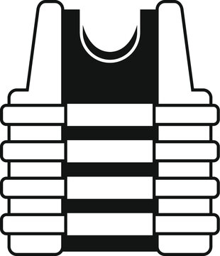black and white vest graphic clip art preview