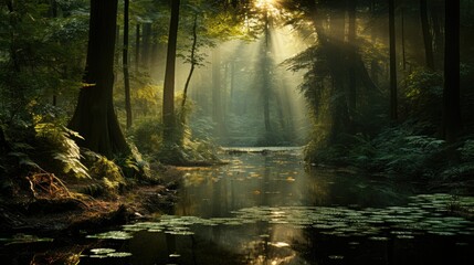 Obraz premium beautiful nature landscape panoramic photo