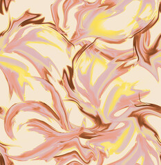 Abstract floral ethnic pattern. Beautiful geometric and tie dye batik digital print pattern for textile.
