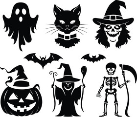 Printable Halloween Vector Icons for Designs and more.