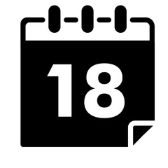 Calendar Glyph Icon 18