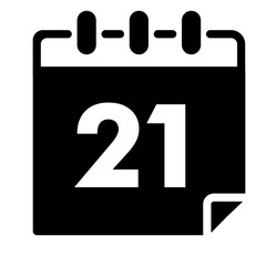 Calendar Glyph Icon 21