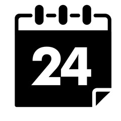 Calendar Glyph Icon 24