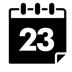 Calendar Glyph Icon 23