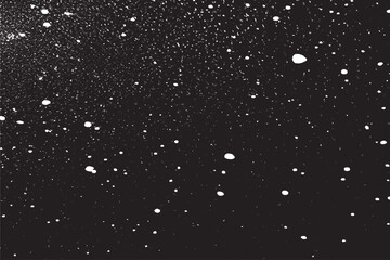 Speckled Black and White Texture on White Background