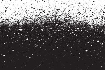 Speckled Black and White Texture on White Background