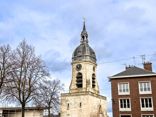 Fototapeta premium Unveiling Amiens Charms: Exploring the Captivating Streets of the Historic Village