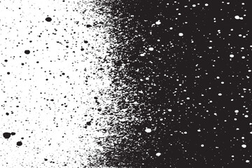 Speckled Black and White Texture on White Background