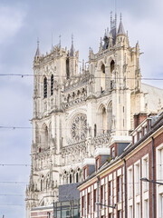 Fototapeta premium Traditional Cathedral building in Amiens, France