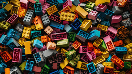 Fototapeta premium **Construction Bricks and Blocks**