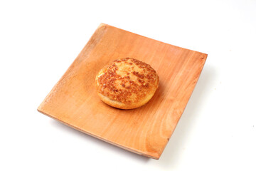 Fresh baked choux pastry cakes with cream filling , cream puff, good for article