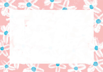 Elegant Daisy A Blank Canvas for Your Message in  Pink Daisy