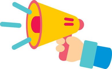 Megaphones Illustration Element