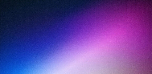 Dark blue purple pink grainy gradient background, vibrant noise texture banner design
