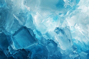 Fototapeta premium Ice Light Blue Pastel Backgrounds, blue abstract ice texture grunge background, A large ice structure in a frozen environment, Ai generated