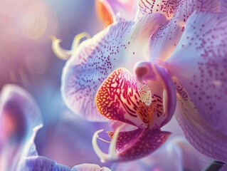 Close-Up of a Delicate Orchid Blossom