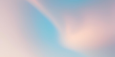 A vibrant abstract image of a rainbow stretching across a colorful sky with blue and white clouds, reflecting light and colors over a serene ocean horizon