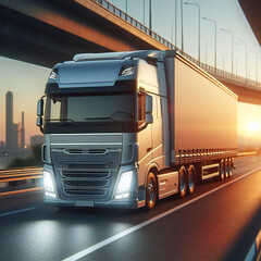 Truck on the highway