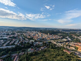 Jihlava town aerial panorama landscape view,Vysocina region,Bohemia,Cyech republic,citzscape view