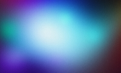 Fototapeta premium Abstract background with a grainy texture blending blue, purple, turquoise and white colors