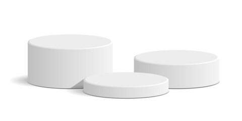 cylinder podium tube circle podium stage 3d Abstract minimal scene mockup products display studio, Stage showcase. Vector geometric forms