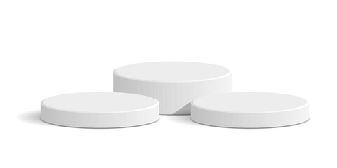 cylinder podium tube circle podium stage 3d Abstract minimal scene mockup products display studio, Stage showcase. Vector geometric forms