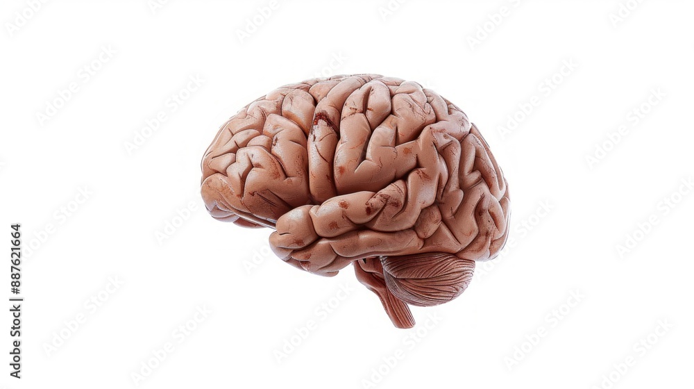 Poster a brain is shown in a close up