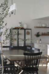 Olive Tree View into the Dining Room