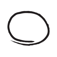 Red circle line hand drawn set. Highlight hand drawing circle isolated on background. Round handwritten red circle. For marking text, note, mark icon, number, marker pen, pencil and text check, vector