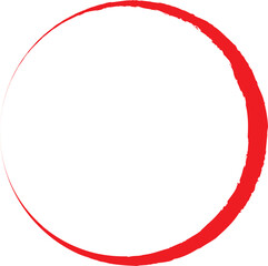 Red circle line hand drawn set. Highlight hand drawing circle isolated on background. Round handwritten red circle. For marking text, note, mark icon, number, marker pen, pencil and text check, vector