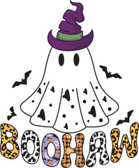 Boohaw, Holloween Quote EPS, T Shirt Design