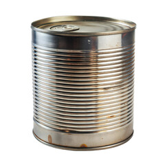 Rusty Tin Can Isolated on Transparent Background