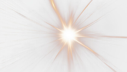 Obraz premium Energetic burst of bright light beams isolate on transparent background, cutout, png