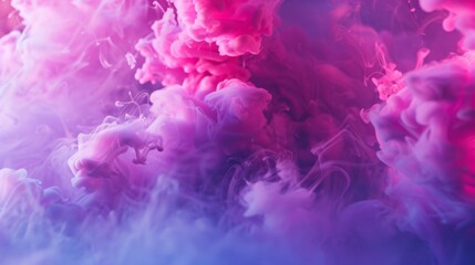 Obraz premium Abstract liquid smoke background.&nbsp;Pink magenta purple color ink dynamic motion background