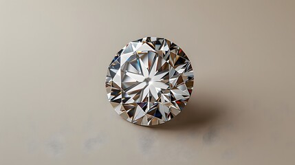 3. A minimalist image with a white background featuring a single white diamond, positioned in the center