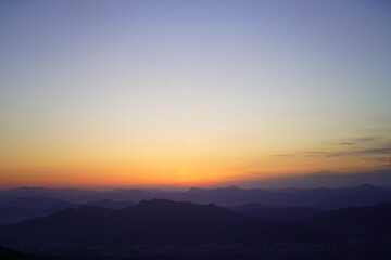 Obraz premium 북한산 일출