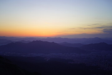 Fototapeta premium 북한산 일출