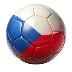 Czech soccer ball 3D Illustration