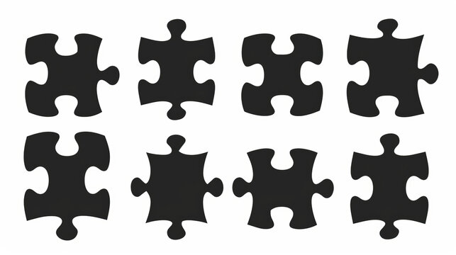 a 3D-style puzzle vector icon illustrating jigsaw pieces connecting together, follow these guidelines