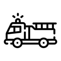 fire truck Line Icon