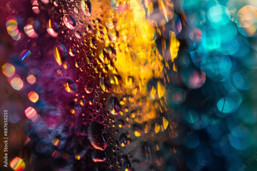 Poster colorful abstract background with shimmering metallic colors, colorful abstract background with boke