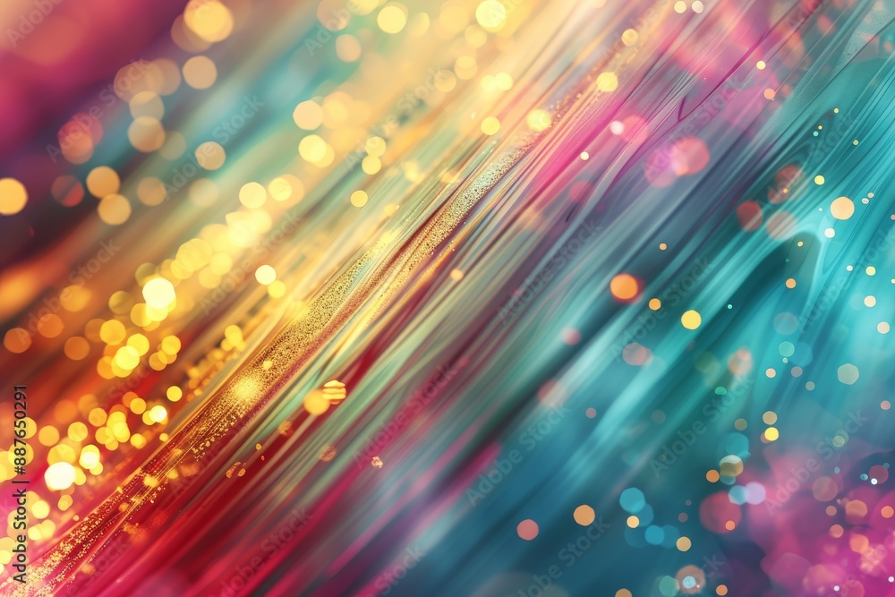 Poster colorful abstract background with shimmering metallic colors, colorful abstract background with boke