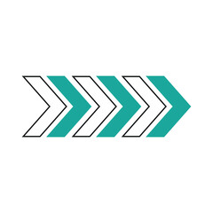 Lined Arrow Memphis Element