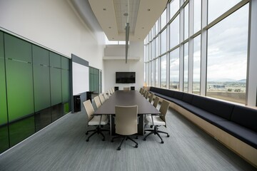 office interior in meeting room 