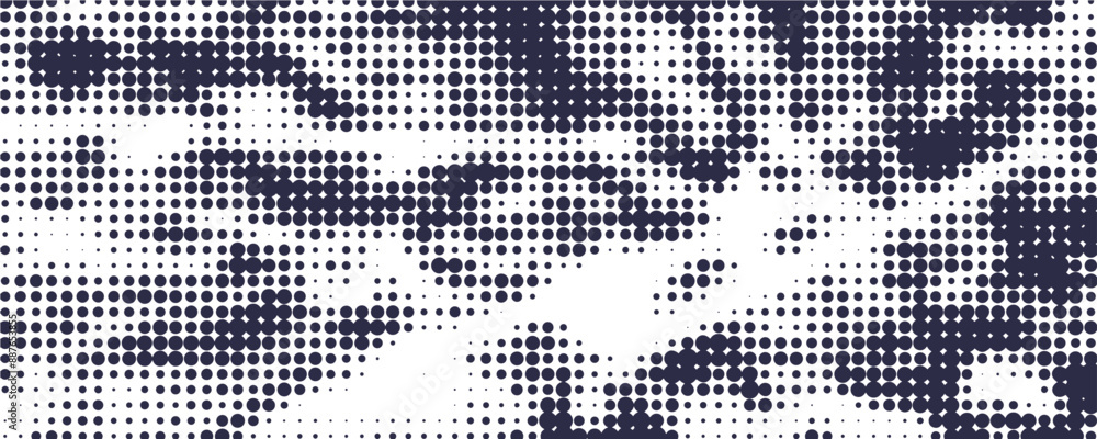 Poster dot pattern seamless background. polka dot pattern template monochrome dotted texture