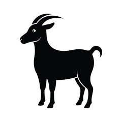 Goat vector, Silhouette, illustration
