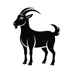 Goat vector, Silhouette, illustration
