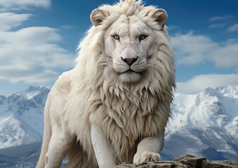 portrait of a lion