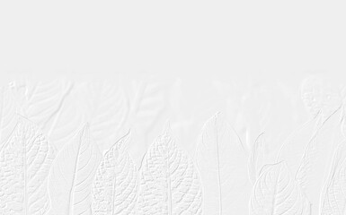 embossed image of leaves